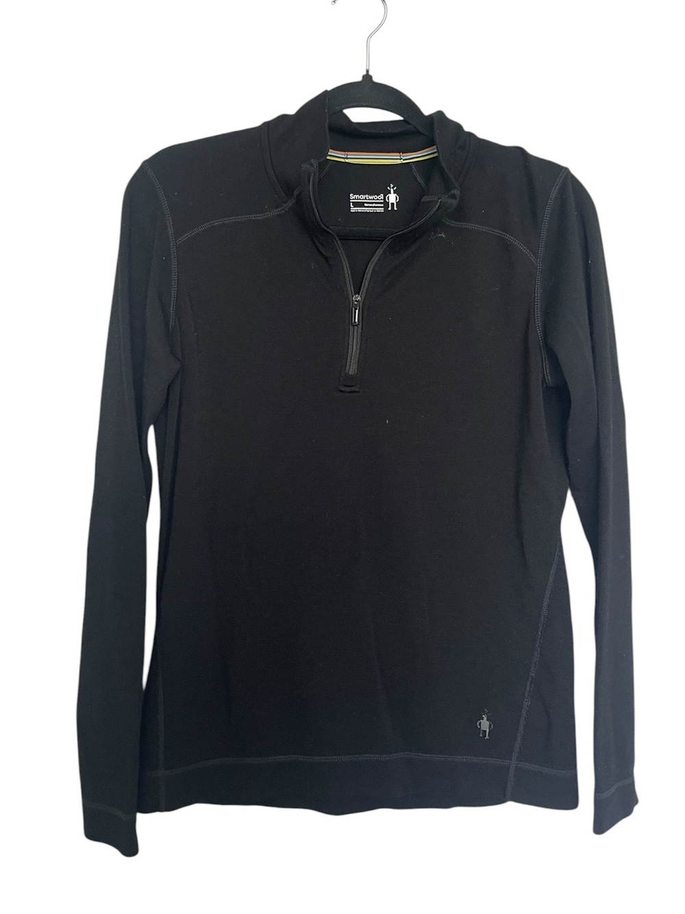 Smartwool Men's Black Half-Zip Performance Sweater